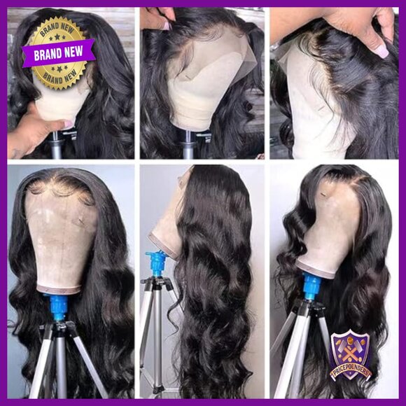 30 Inch Human Hair Body Wave Lace Front Wig 180% Density Glueless main image 6